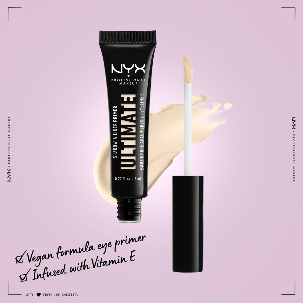 NYX PROFESSIONAL MAKEUP Ultimate Shadow & Liner Primer, Medium Deep + Epic Ink Liner, Black (2-Pack Bundle)