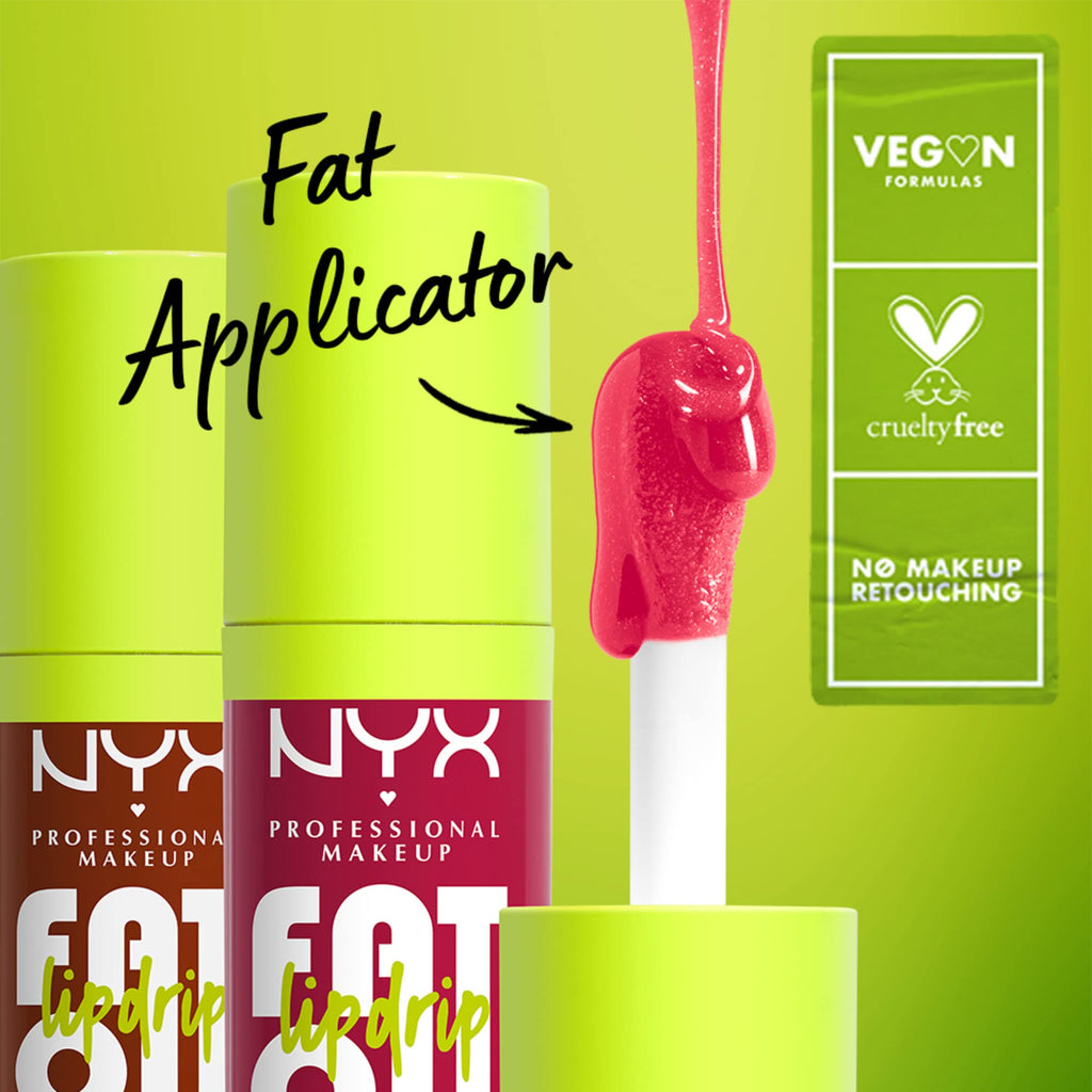 NYX PROFESSIONAL MAKEUP Fat Oil Lip Drip, Hydrating Tinted Lip Gloss
