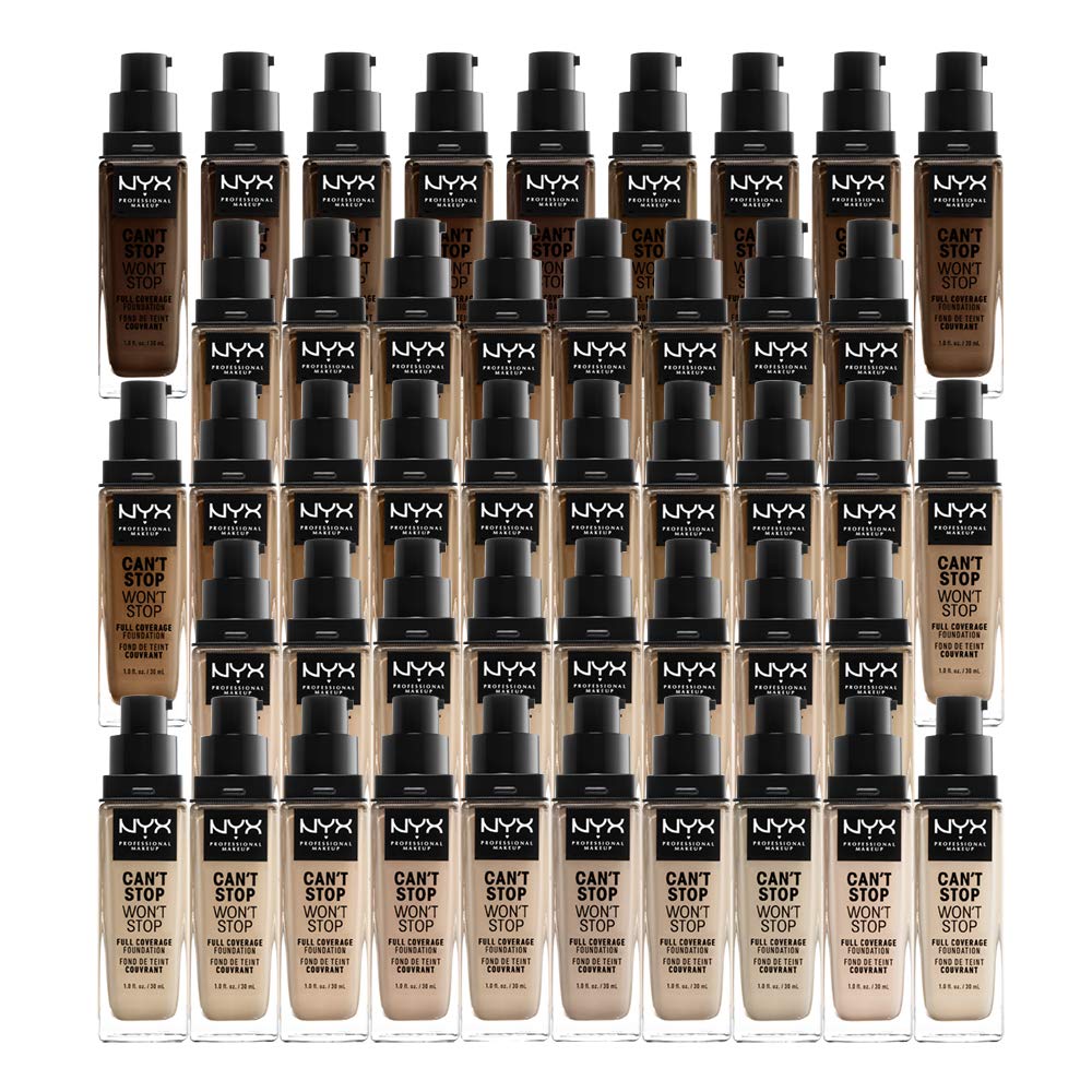 NYX PROFESSIONAL MAKEUP Can't Stop Won't Stop Foundation, 24h Full Coverage Matte Finish - Warm Vanilla