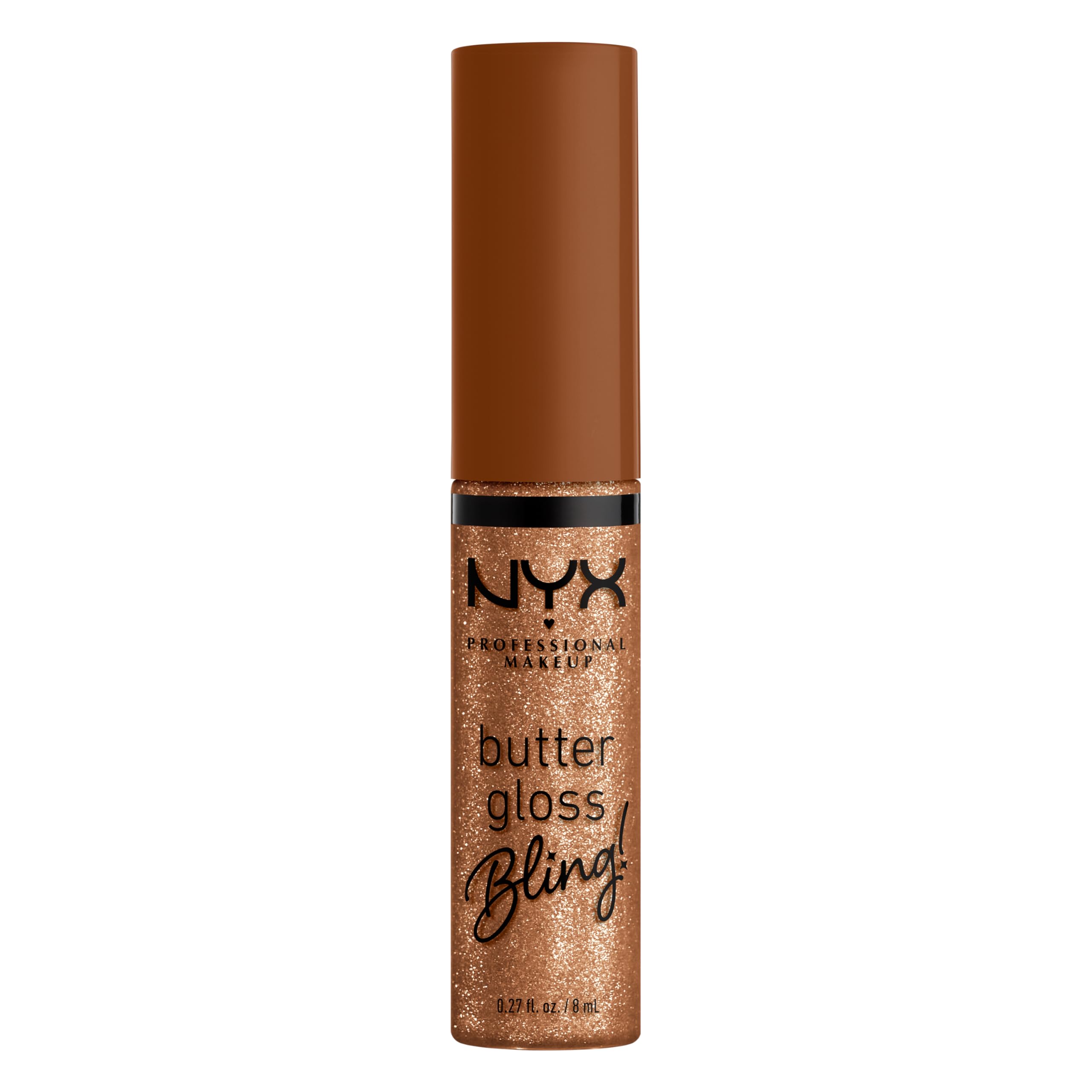 NYX Professional Makeup Butter Gloss Bling Lip Gloss, Non Sticky and Shiny Vegan Lip Makeup - Shimmer Down