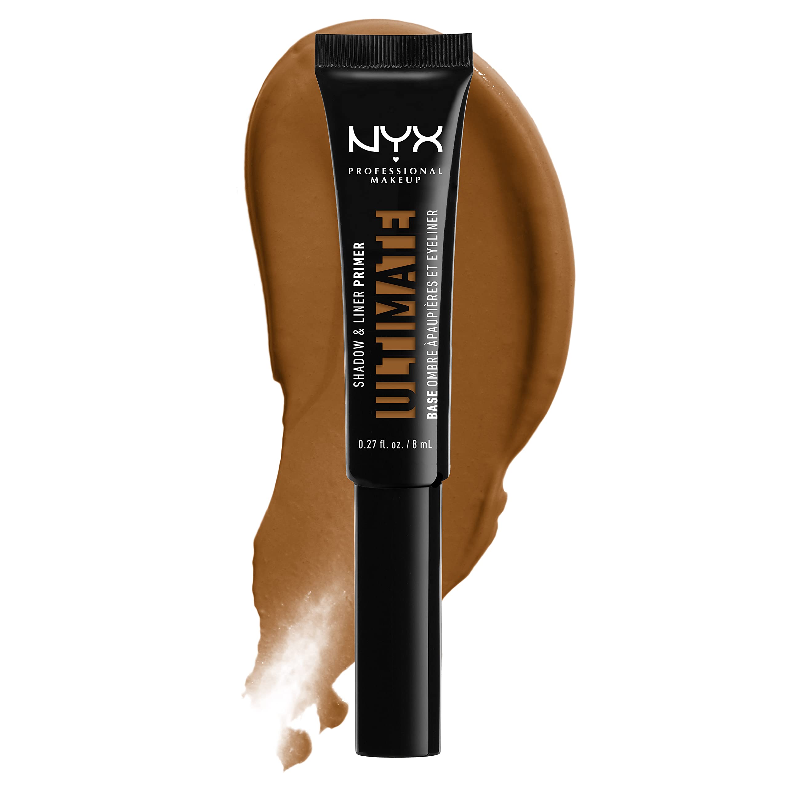 NYX PROFESSIONAL MAKEUP Ultimate Shadow & Liner Primer, Medium Deep + Epic Ink Liner, Black (2-Pack Bundle)