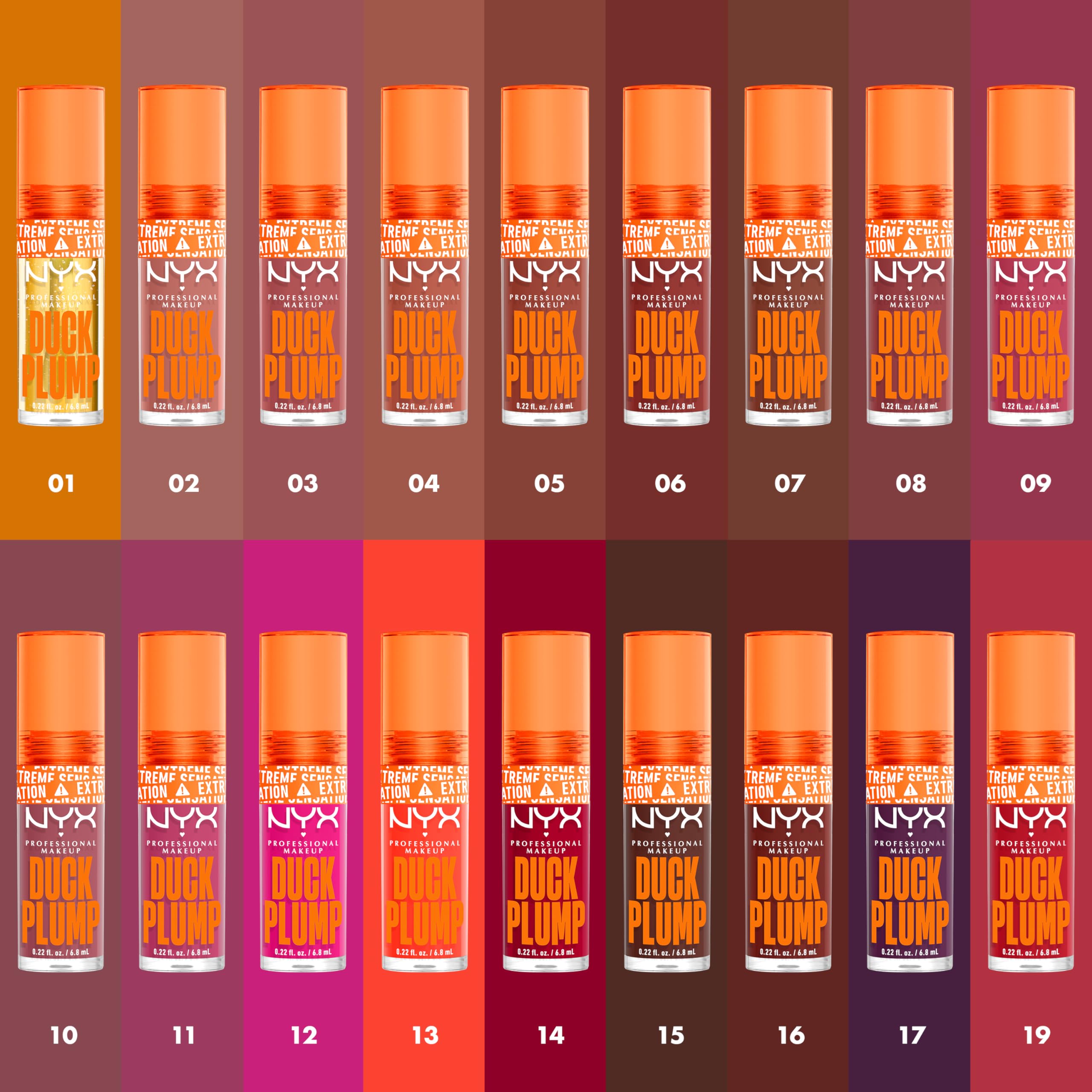 NYX PROFESSIONAL MAKEUP Duck Plump High Pigment Lip Gloss, Lip Plumper Gloss with Spicy Ginger - Nude Swings