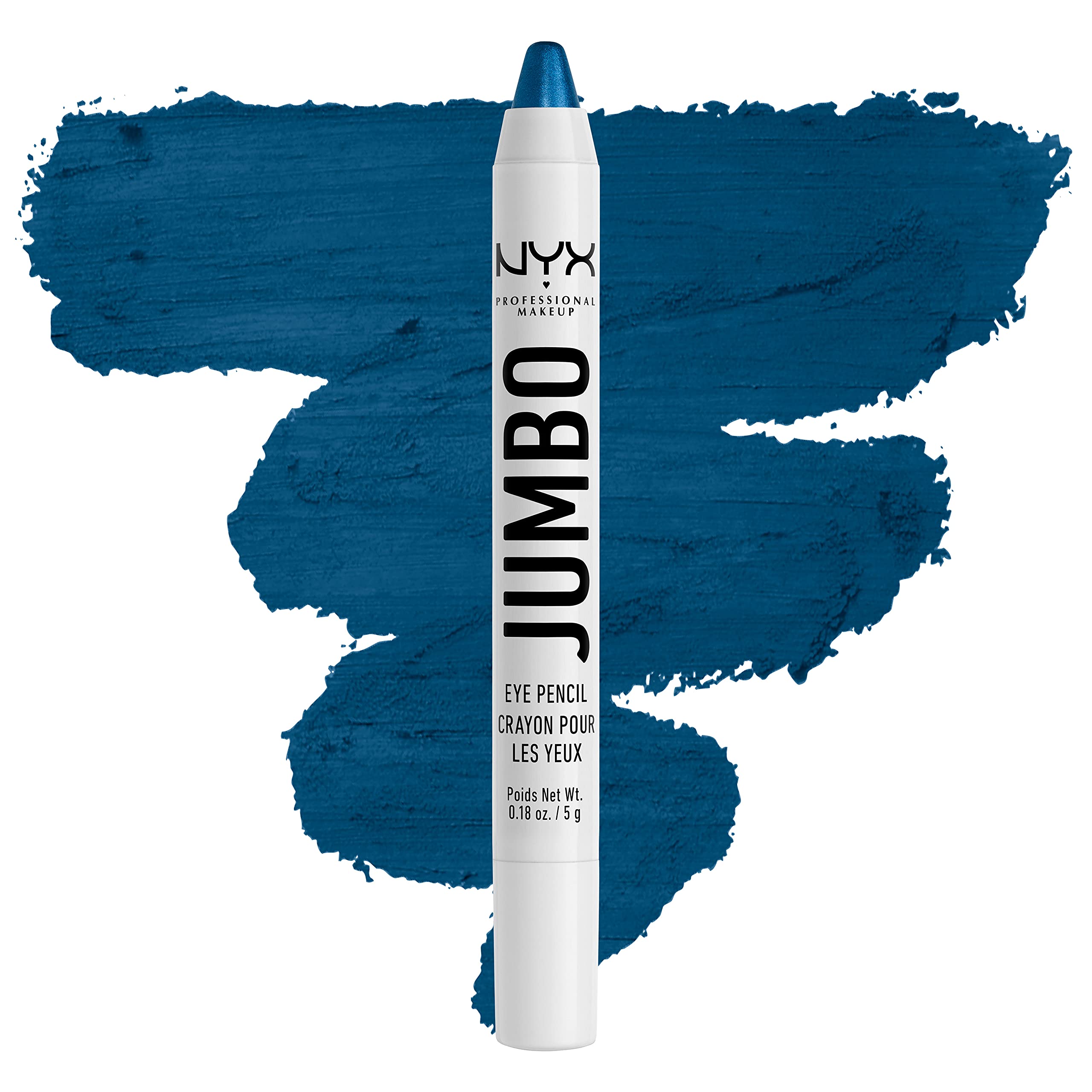 NYX PROFESSIONAL MAKEUP Jumbo Eye Pencil, Blendable Eyeshadow Stick & Eyeliner Pencil - Black Bean (Black)