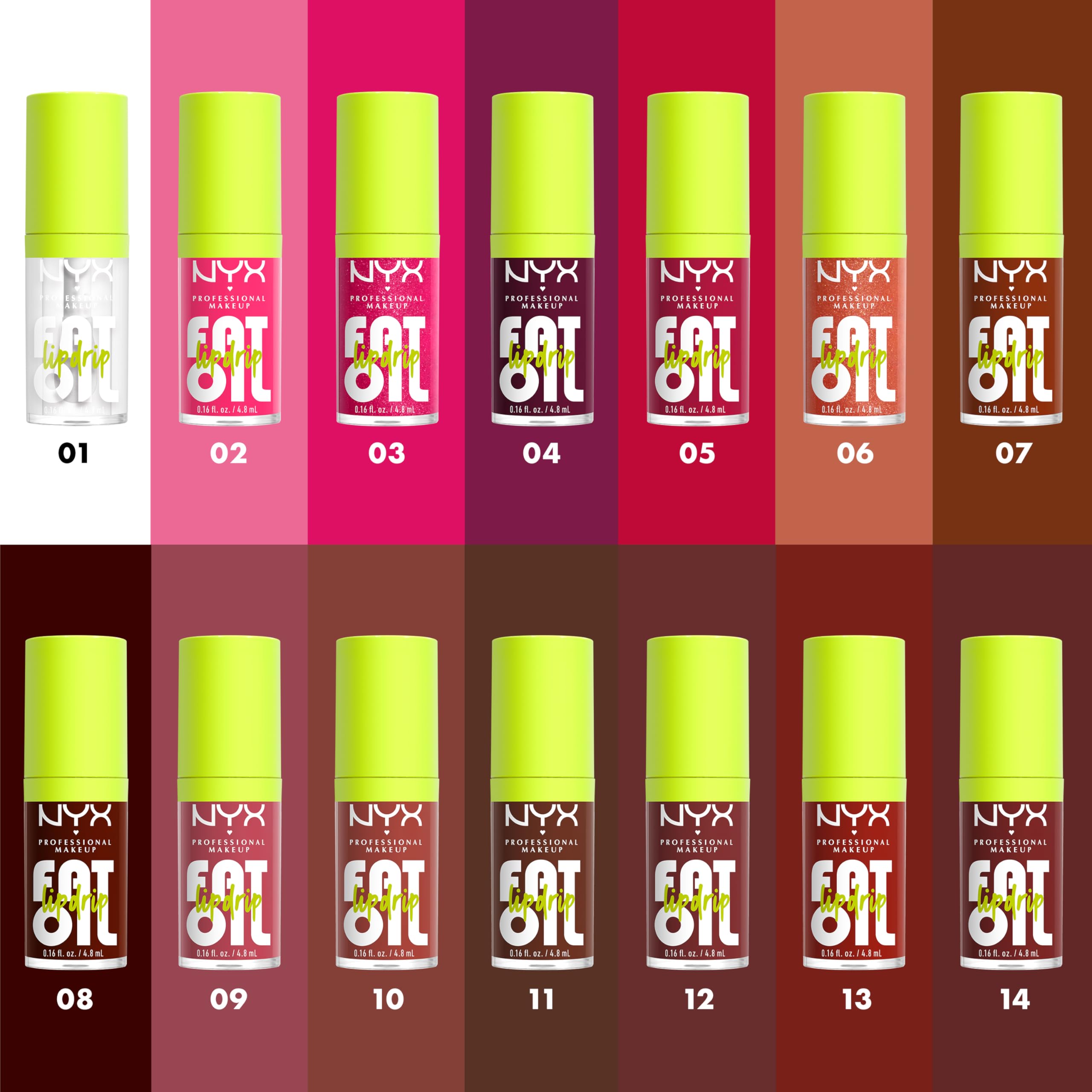 NYX PROFESSIONAL MAKEUP Fat Oil Lip Drip, Hydrating Tinted Lip Gloss