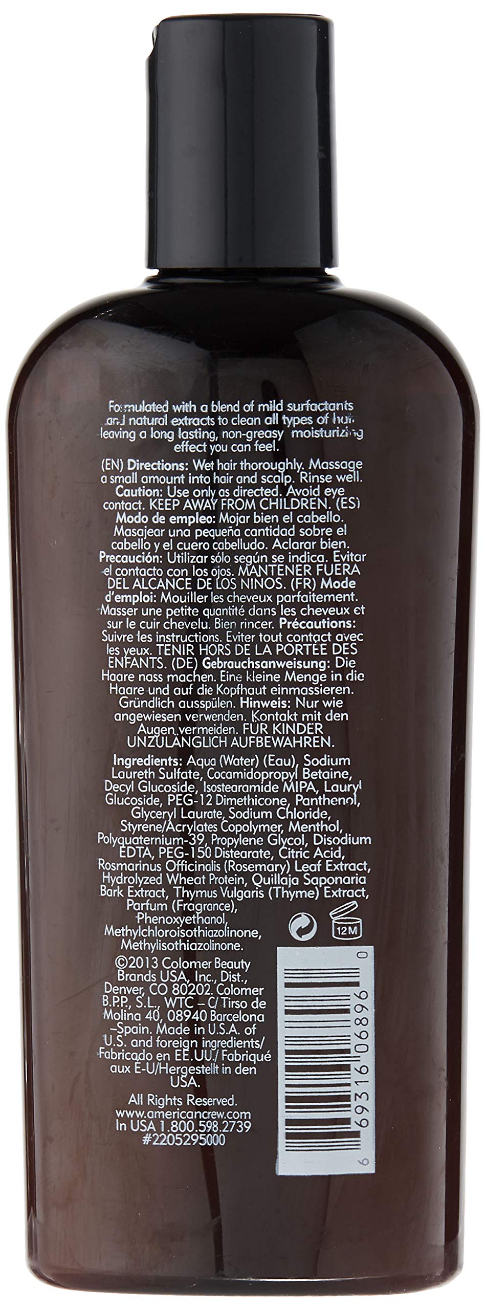 American Crew Daily Moisturizing Shampoo, 8.45 Fluid Ounce