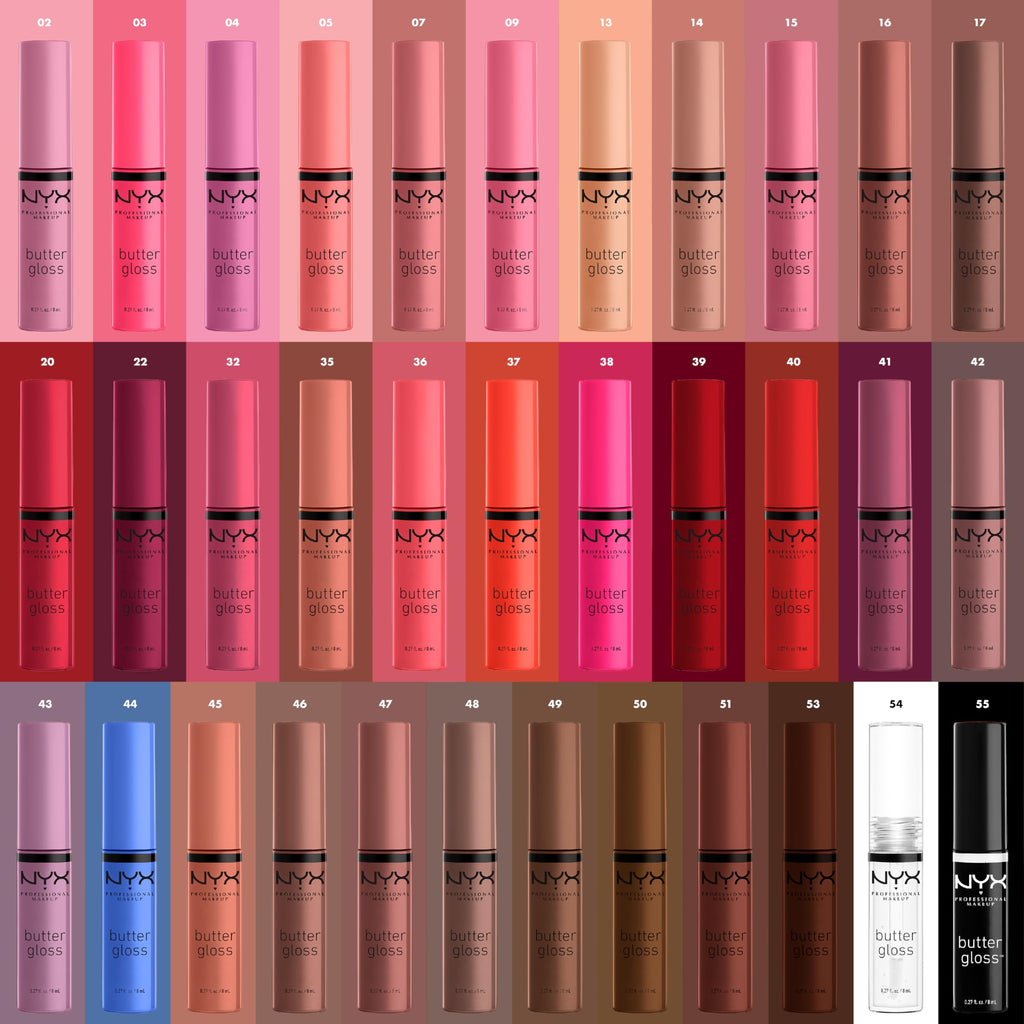 NYX PROFESSIONAL MAKEUP Butter Gloss Brown Sugar, Non-Sticky Lip Gloss - Butterscotch (Neutral Light Brown)