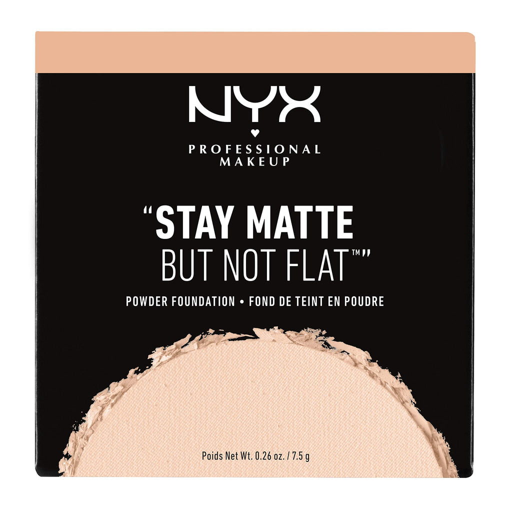 NYX PROFESSIONAL MAKEUP Stay Matte But Not Flat Powder Foundation, Natural