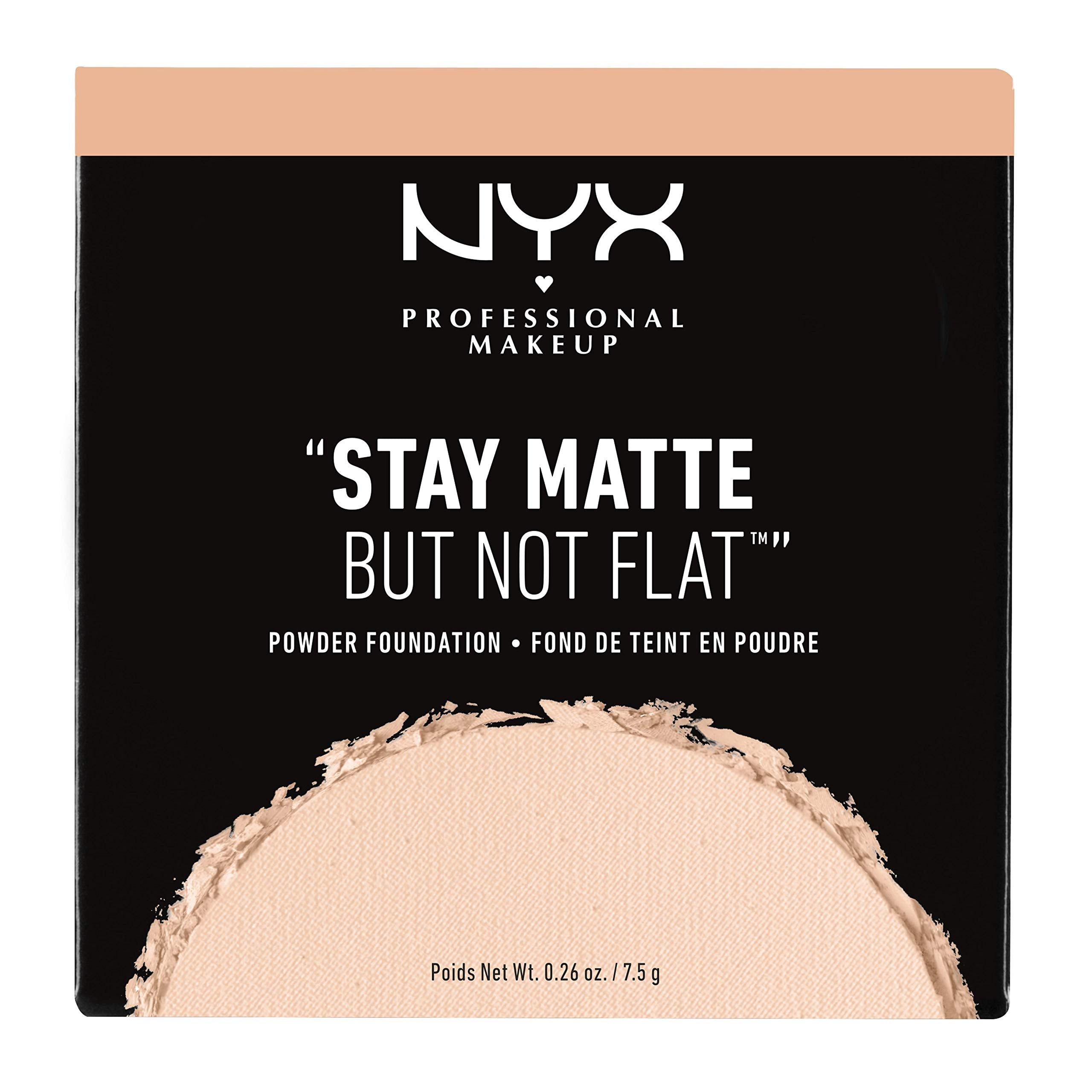 NYX PROFESSIONAL MAKEUP Stay Matte But Not Flat Powder Foundation, Natural