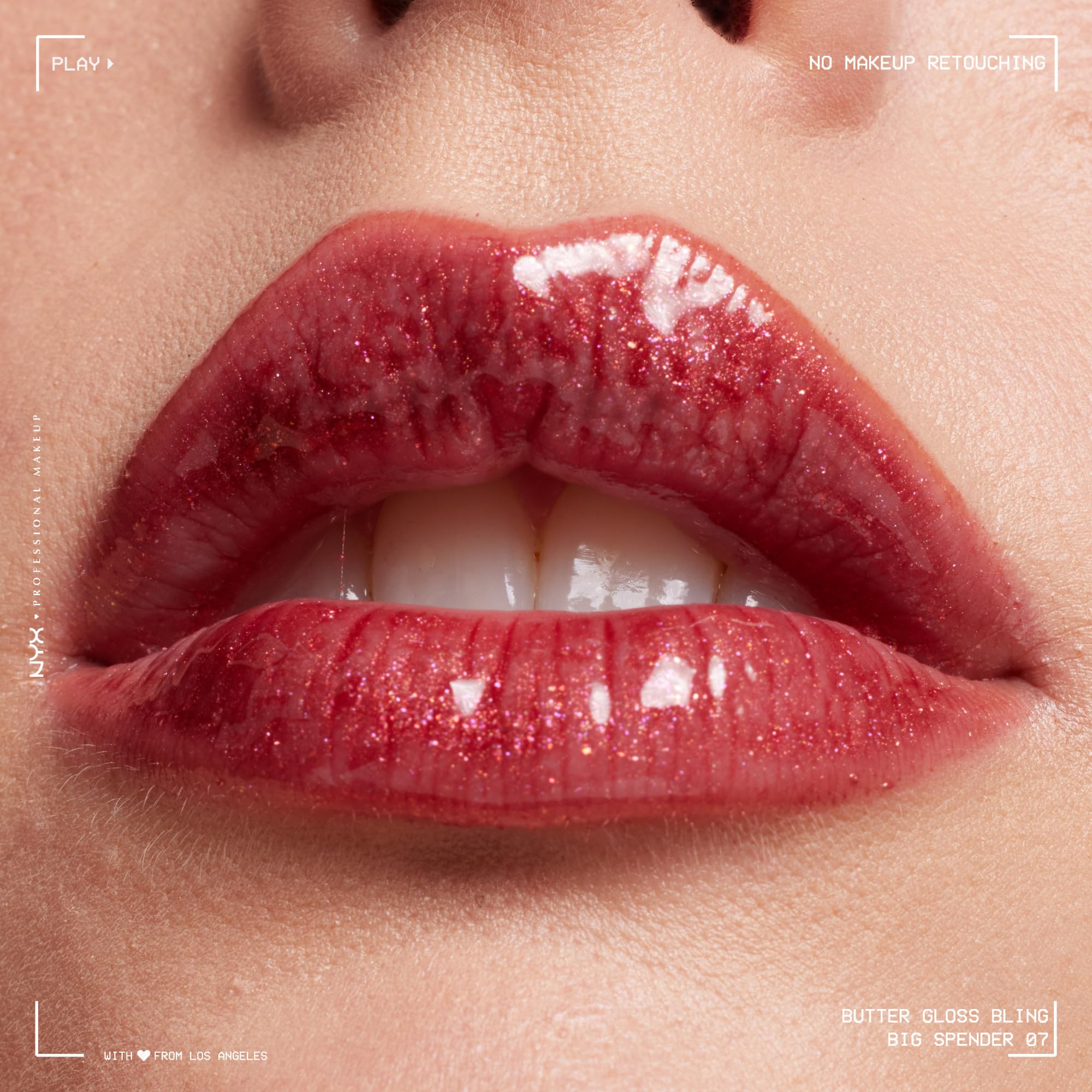 NYX PROFESSIONAL MAKEUP Butter Gloss Bling Lip Gloss, Non Sticky and Shiny Vegan Lip Makeup - Big Spender