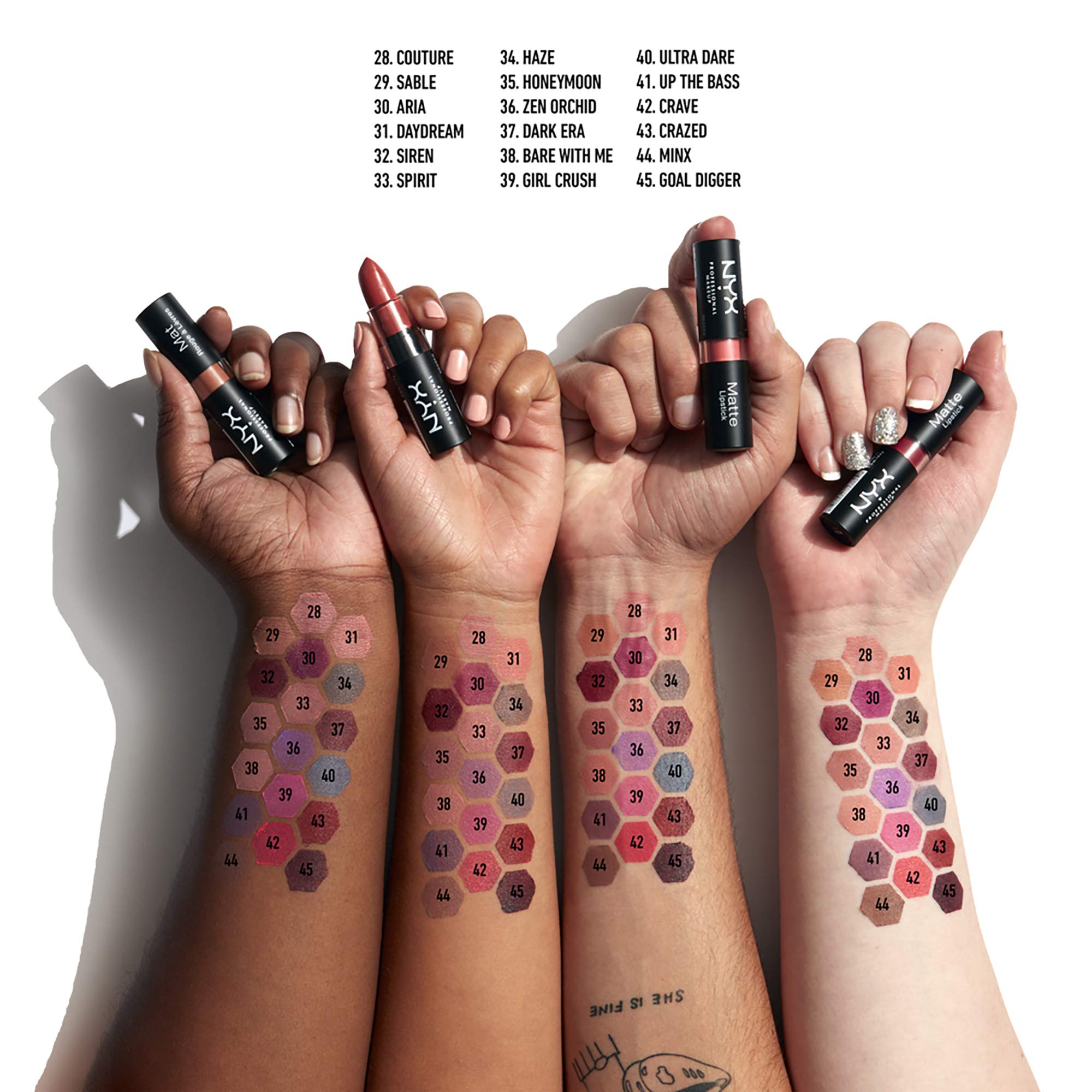 NYX PROFESSIONAL MAKEUP Matte Lipstick,