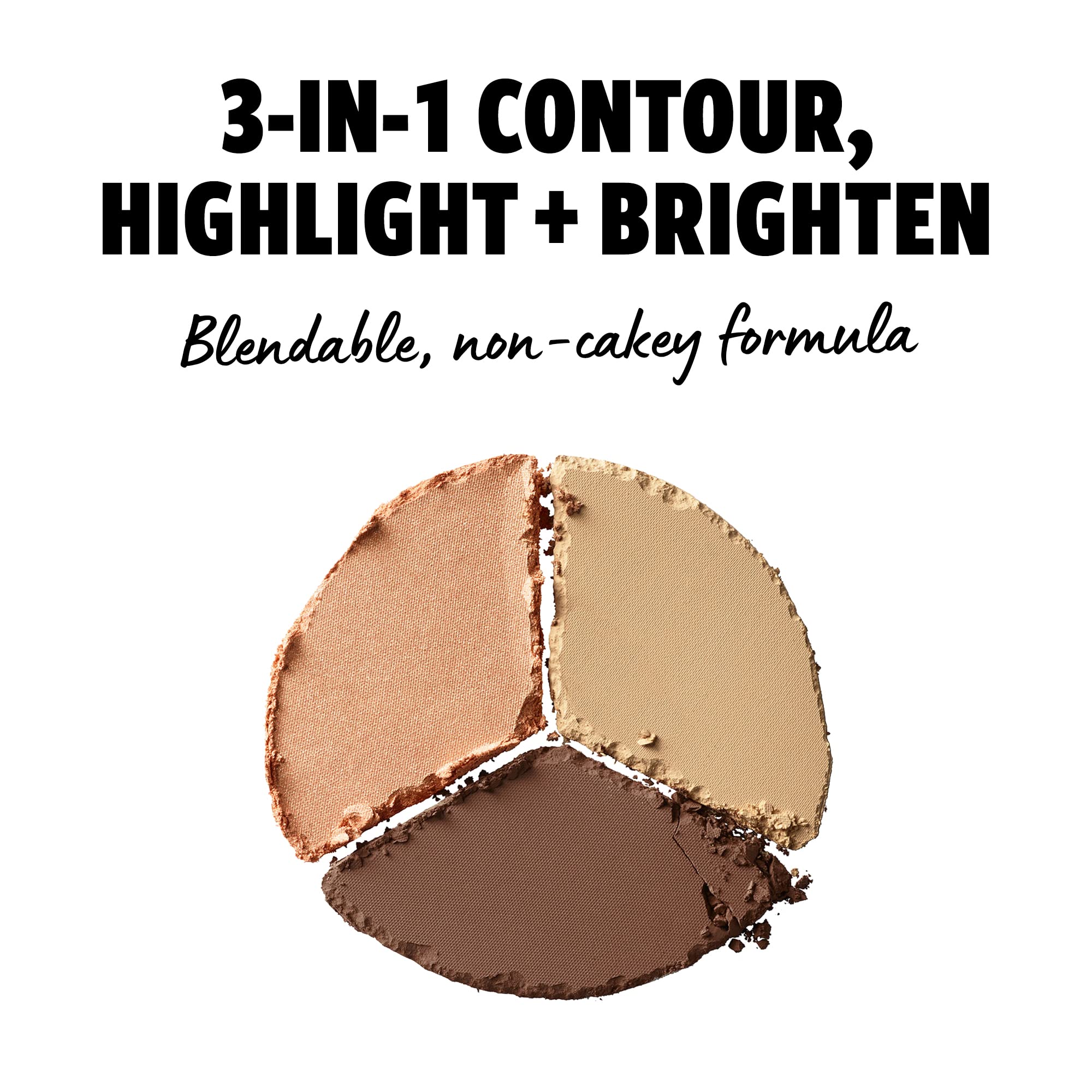 NYX PROFESSIONAL MAKEUP 3 Steps to Sculpt Face Sculpting Palette, Deep