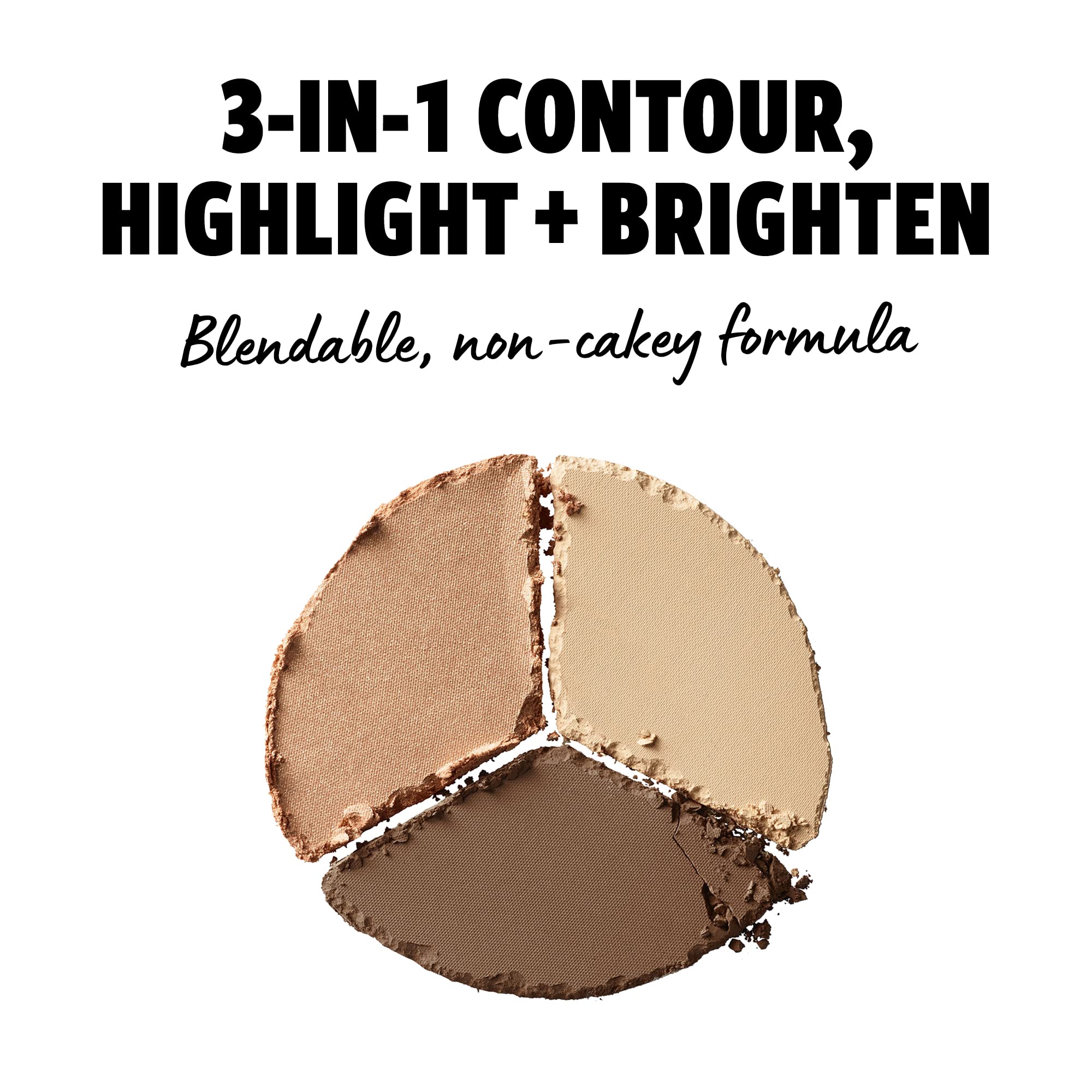 NYX PROFESSIONAL MAKEUP 3 Steps to Sculpt Face Sculpting Palette, Deep