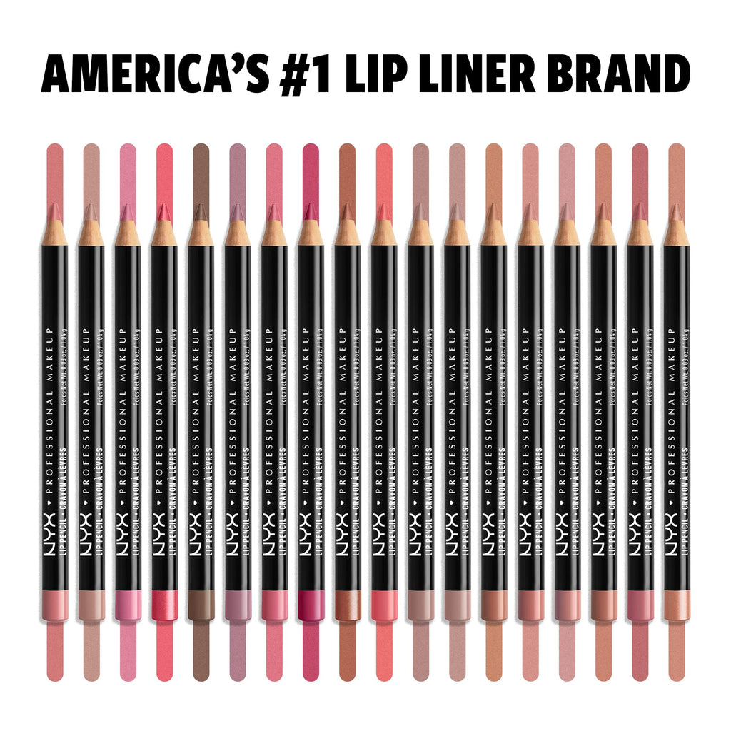 NYX PROFESSIONAL MAKEUP Slim Lip Pencil, Long-Lasting Creamy Lip Liner - Prune