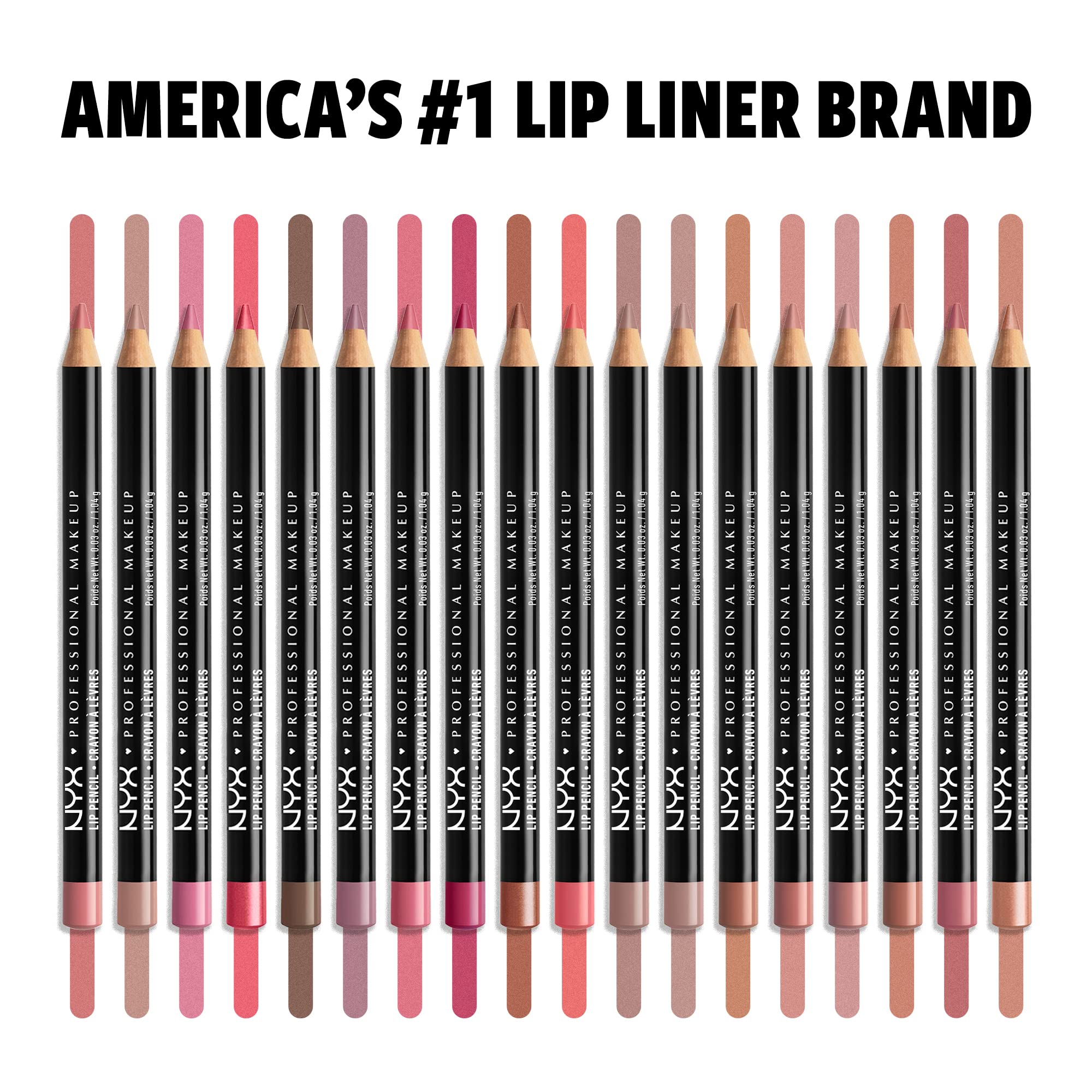 NYX PROFESSIONAL MAKEUP Slim Lip Pencil, Long-Lasting Creamy Lip Liner - Prune