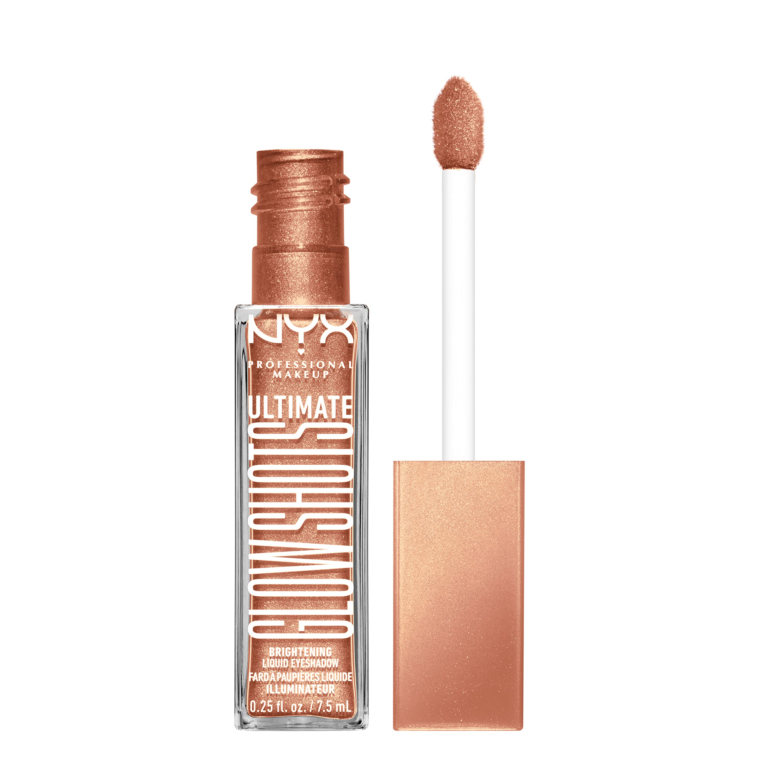 NYX PROFESSIONAL MAKEUP Ultimate Glow Shots, Liquid Eyeshadow, Long-Lasting Shimmer Eye Shadow with Vitamin C