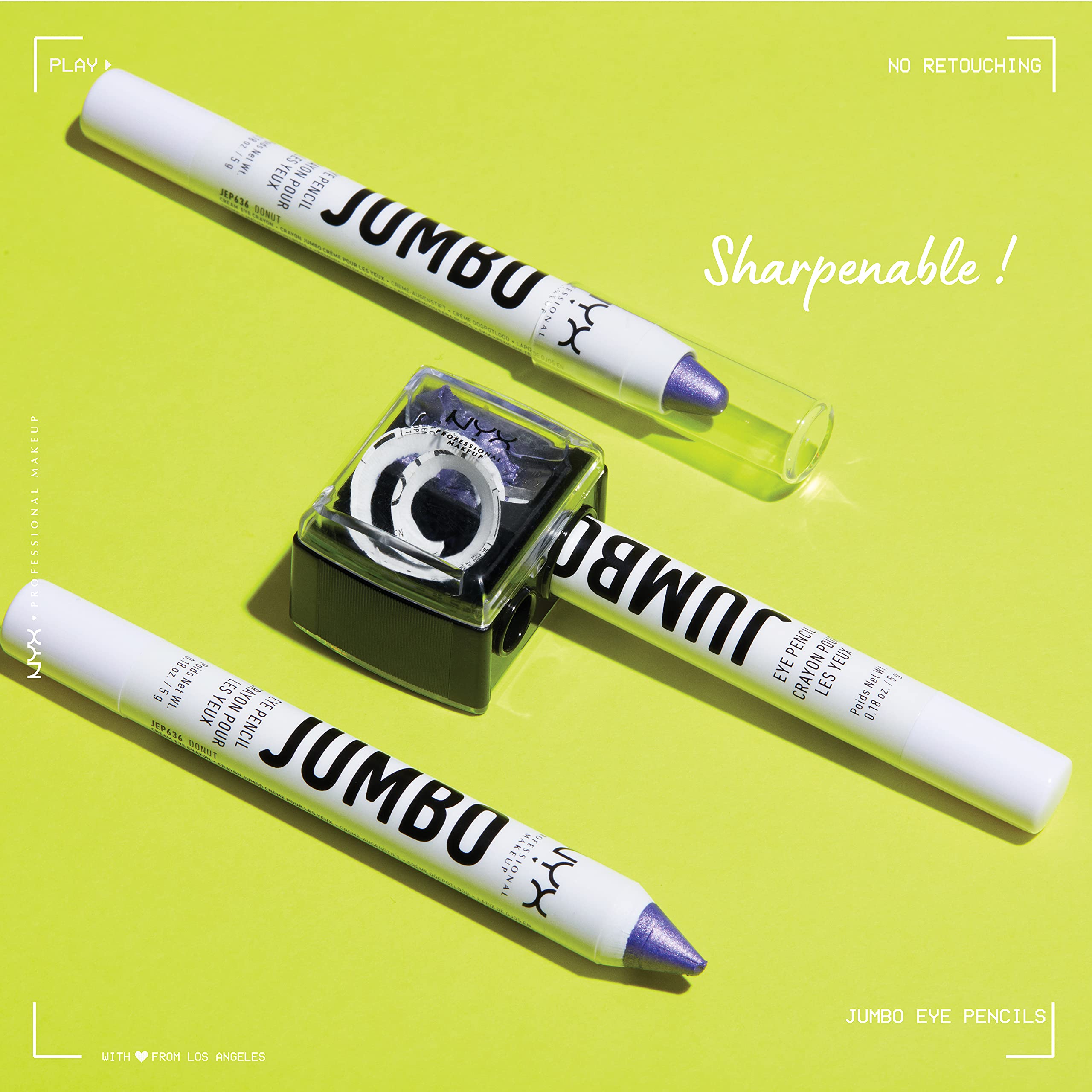NYX PROFESSIONAL MAKEUP Jumbo Eye Pencil, Blendable Eyeshadow Stick & Eyeliner Pencil - Macaroon (Mint)