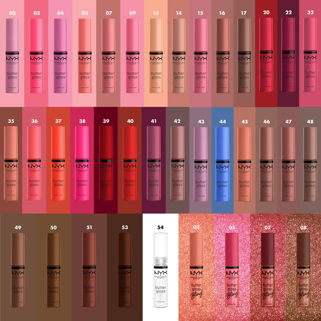NYX PROFESSIONAL MAKEUP Butter Gloss Bling Lip Gloss, Non Sticky and Shiny Vegan Lip Makeup - Big Spender