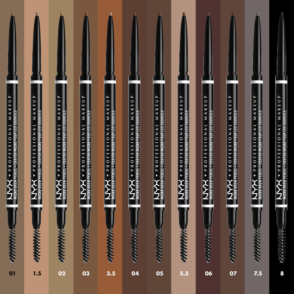NYX PROFESSIONAL MAKEUP Micro Brow Pencil, Precise Eyebrow Pencil - Brunette