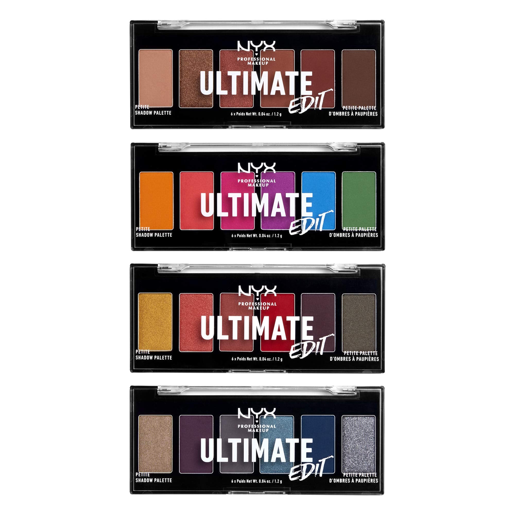 NYX PROFESSIONAL MAKEUP Ultimate Edit Petite Shadow Palette, Eyeshadow Palette, Ash