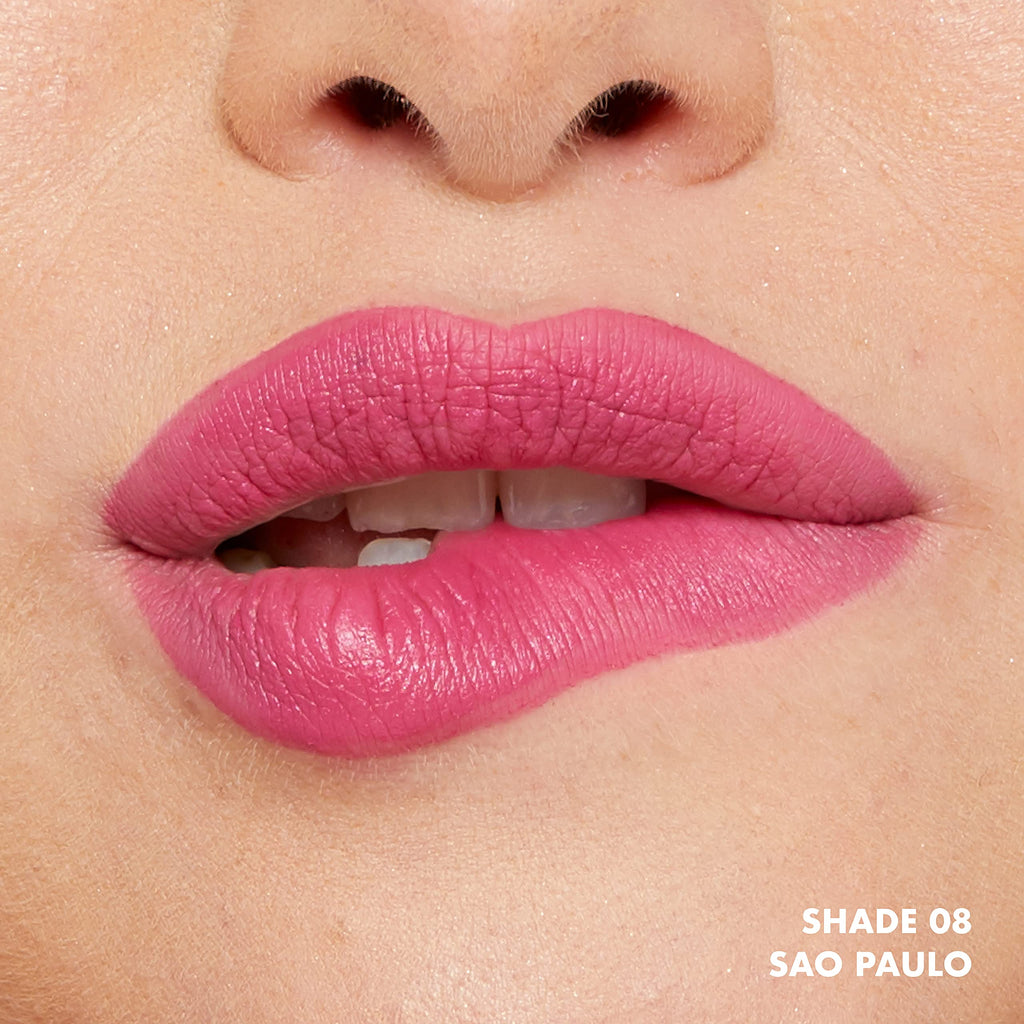 NYX PROFESSIONAL MAKEUP Soft Matte Lip Cream, Lightweight Liquid Lipstick - Sao Paulo (Bubblegum Pink)