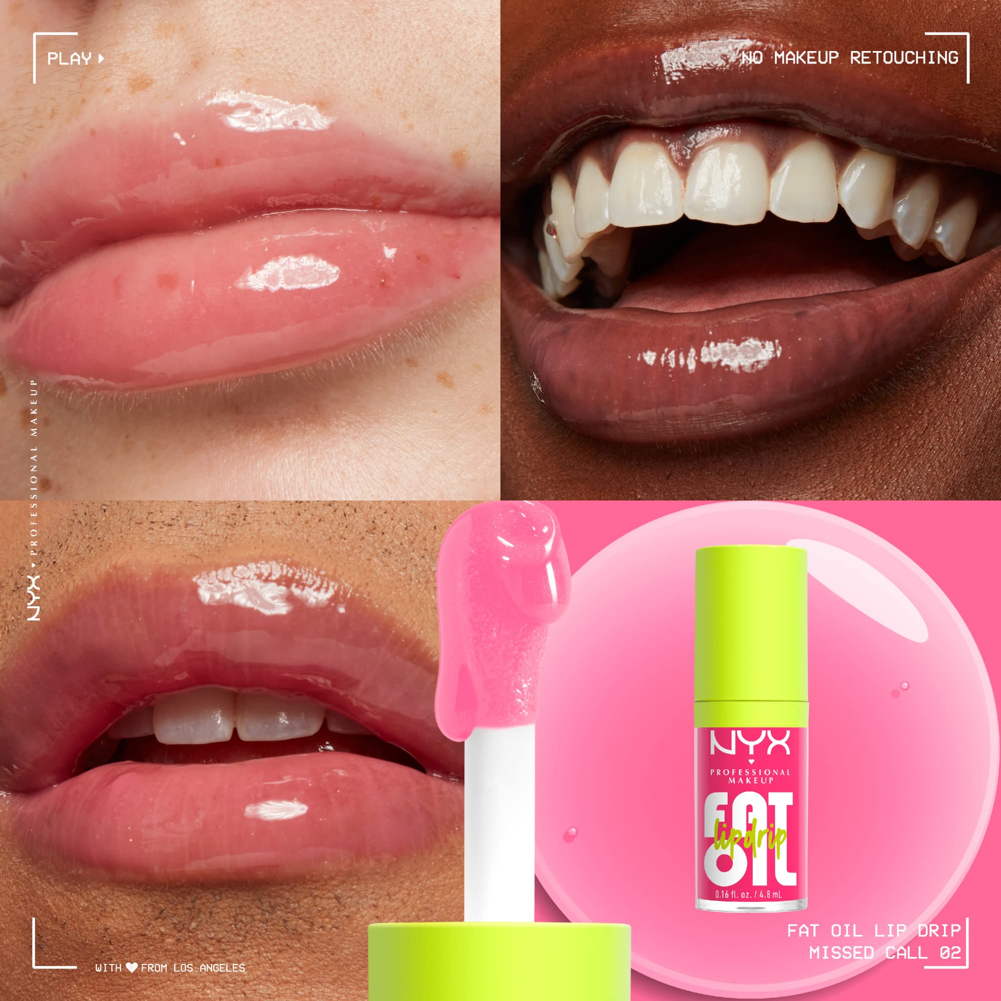 NYX PROFESSIONAL MAKEUP Fat Oil Lip Drip, Hydrating Tinted Lip Gloss