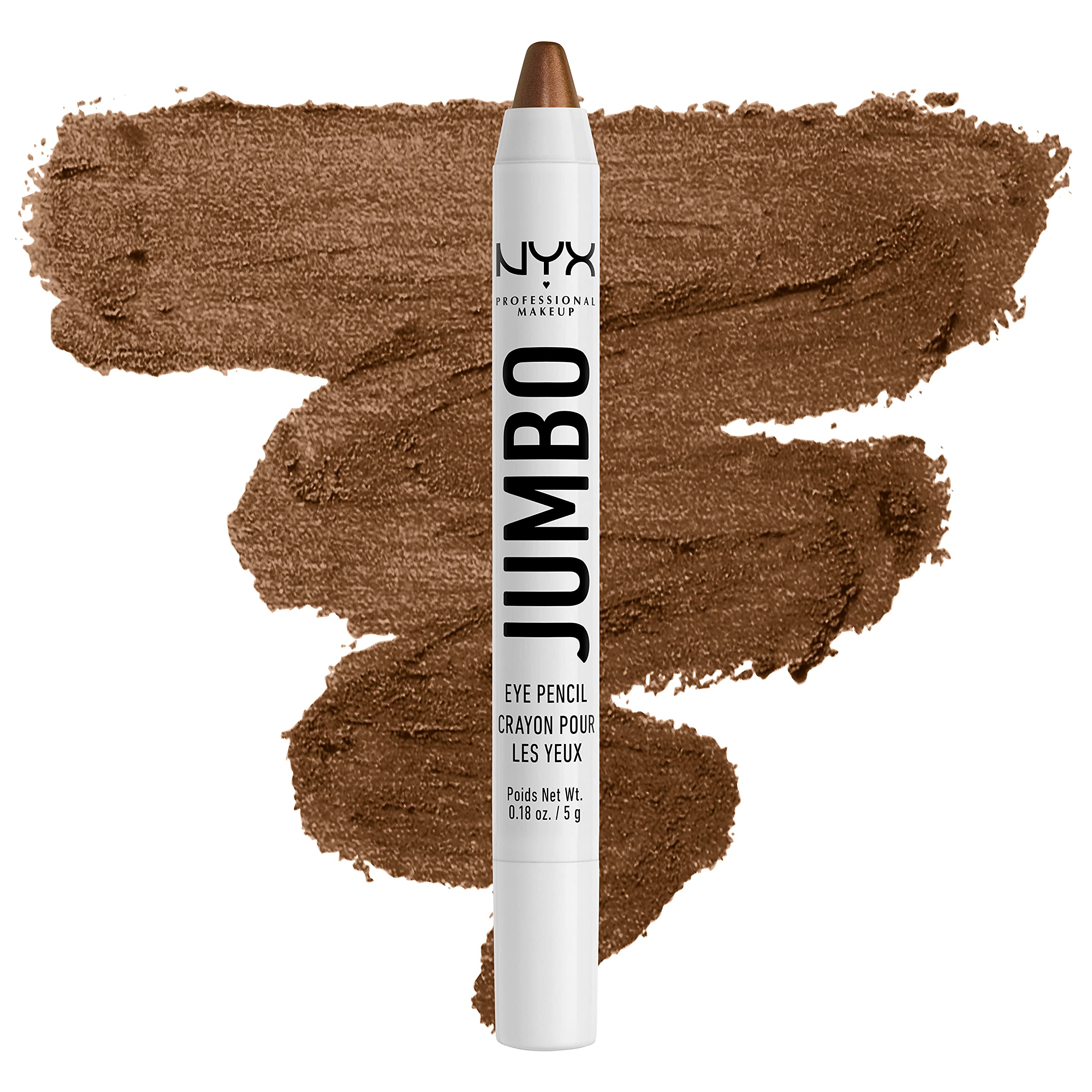 NYX PROFESSIONAL MAKEUP Jumbo Eye Pencil, Blendable Eyeshadow Stick & Eyeliner Pencil - Black Bean (Black)