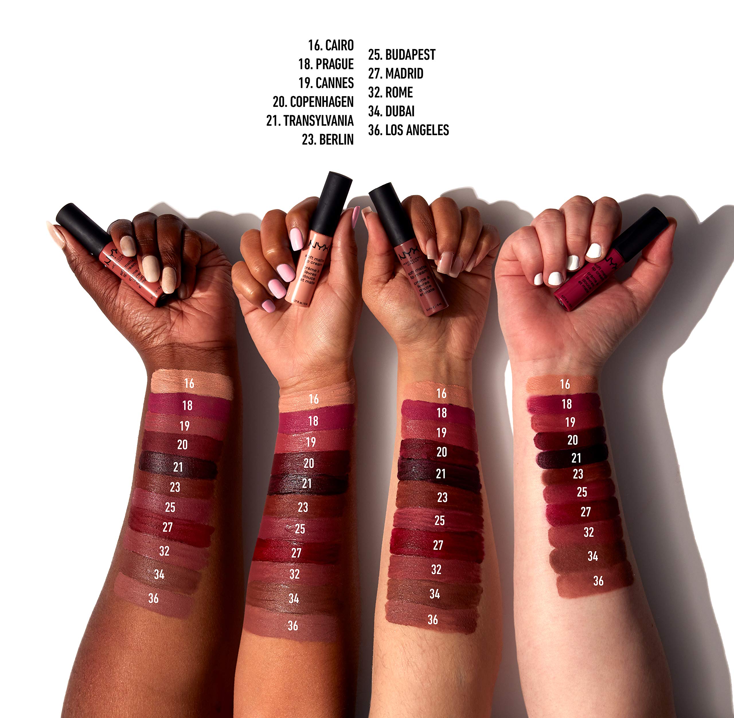 NYX PROFESSIONAL MAKEUP Soft Matte Lip Cream, Lightweight Liquid Lipstick - Prague (Matte Merlot)