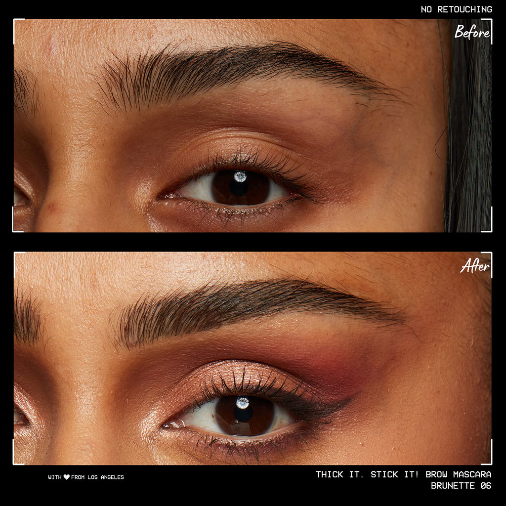 NYX PROFESSIONAL MAKEUP Thick It Stick Thickening Brow Mascara Eyebrow Gel - brown hair with undertones