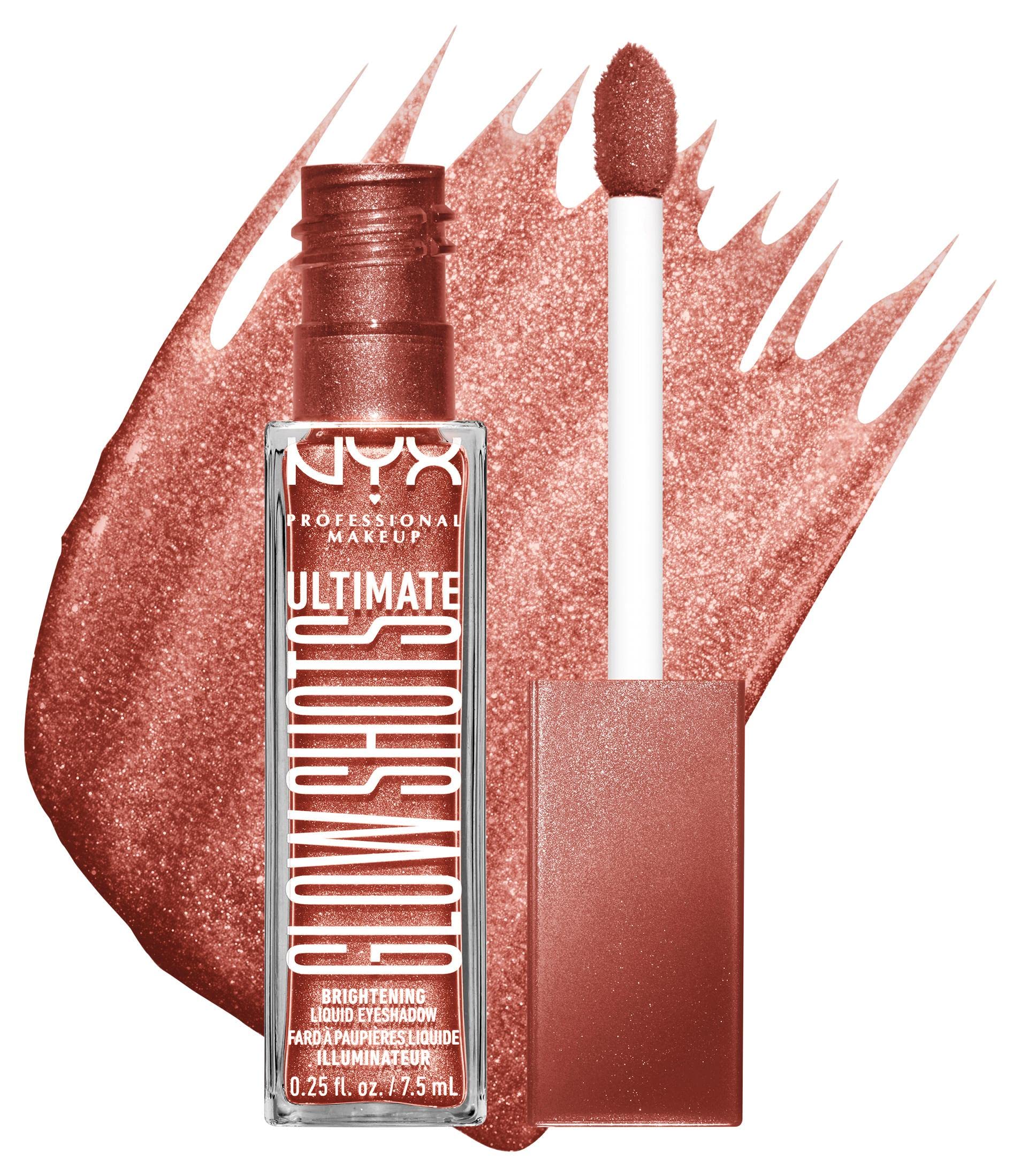 NYX PROFESSIONAL MAKEUP Ultimate Glow Shots, Liquid Eyeshadow, Long-Lasting Shimmer Eye Shadow with Vitamin C - Mango Moment