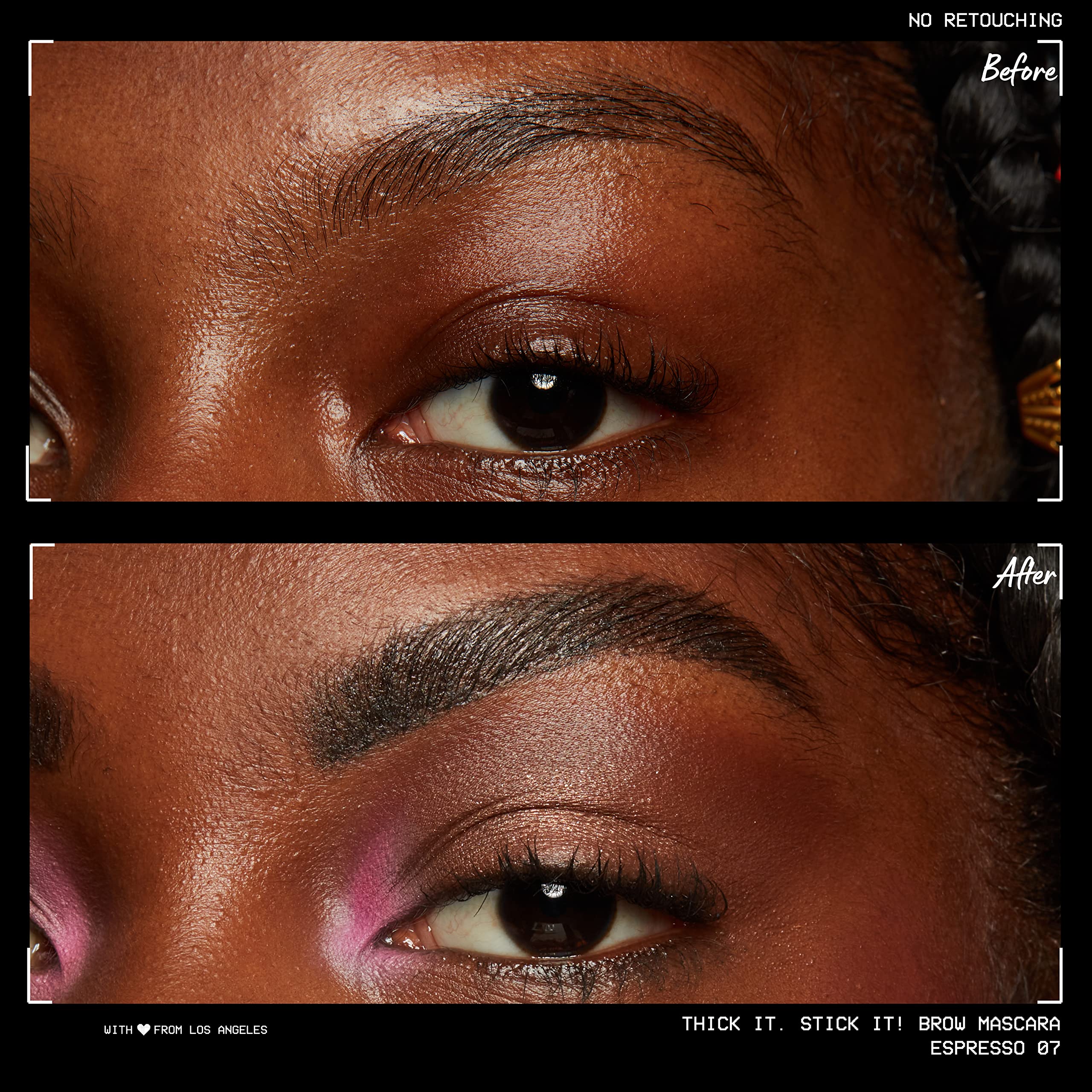 NYX PROFESSIONAL MAKEUP Thick It Stick Thickening Brow Mascara Eyebrow Gel - brown hair with undertones