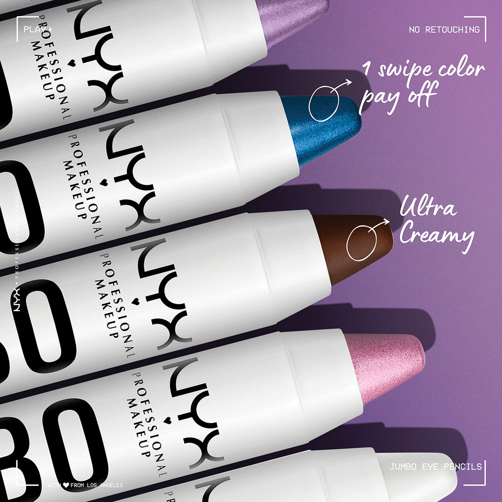 NYX PROFESSIONAL MAKEUP Jumbo Eye Pencil, Blendable Eyeshadow Stick & Eyeliner Pencil - Iced Latte (Mauve Brown)