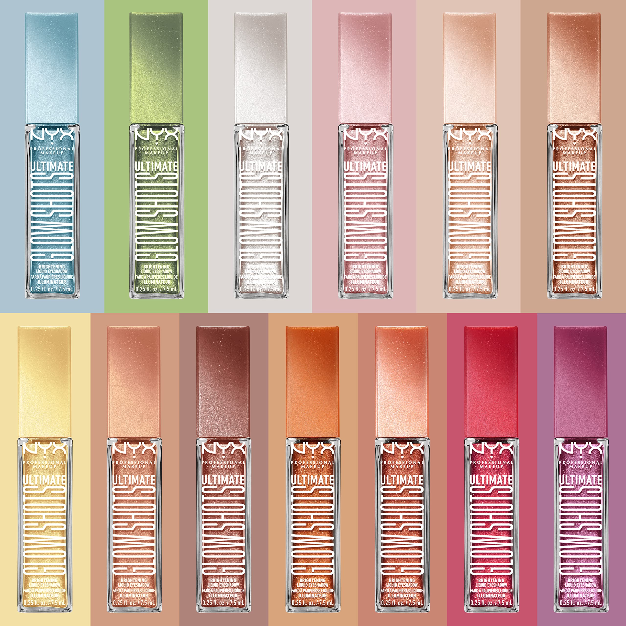NYX PROFESSIONAL MAKEUP Ultimate Glow Shots, Liquid Eyeshadow, Long-Lasting Shimmer Eye Shadow with Vitamin C
