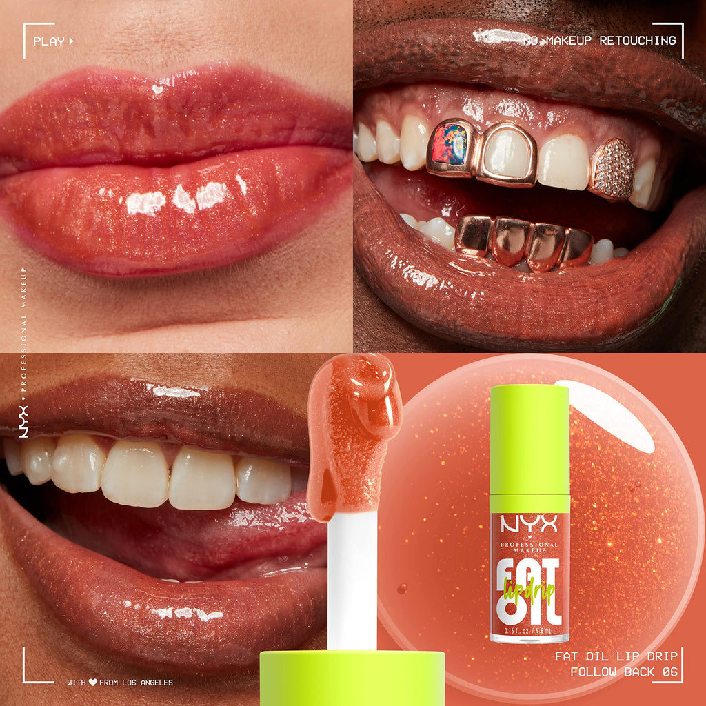 NYX PROFESSIONAL MAKEUP Fat Oil Lip Drip, Hydrating Tinted Lip Gloss