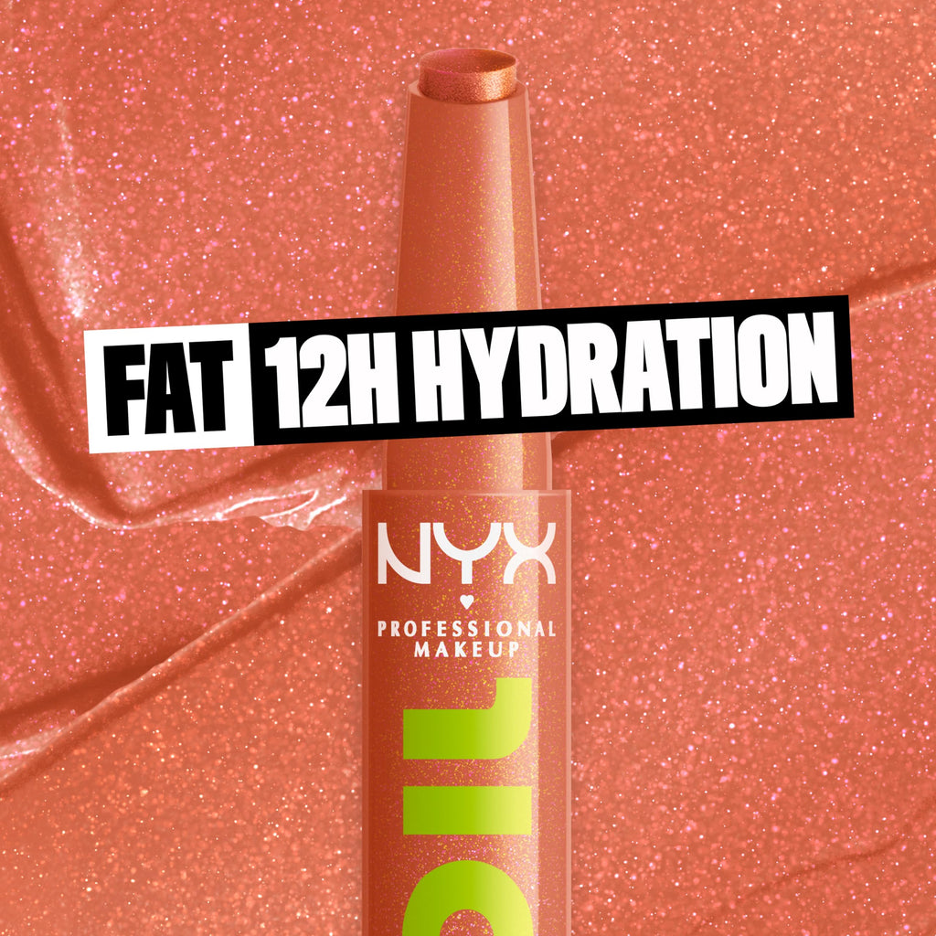 NYX PROFESSIONAL MAKEUP Fat Oil Slick Click, Lightweight, Buildable, Pigmented Vegan Lip Balm