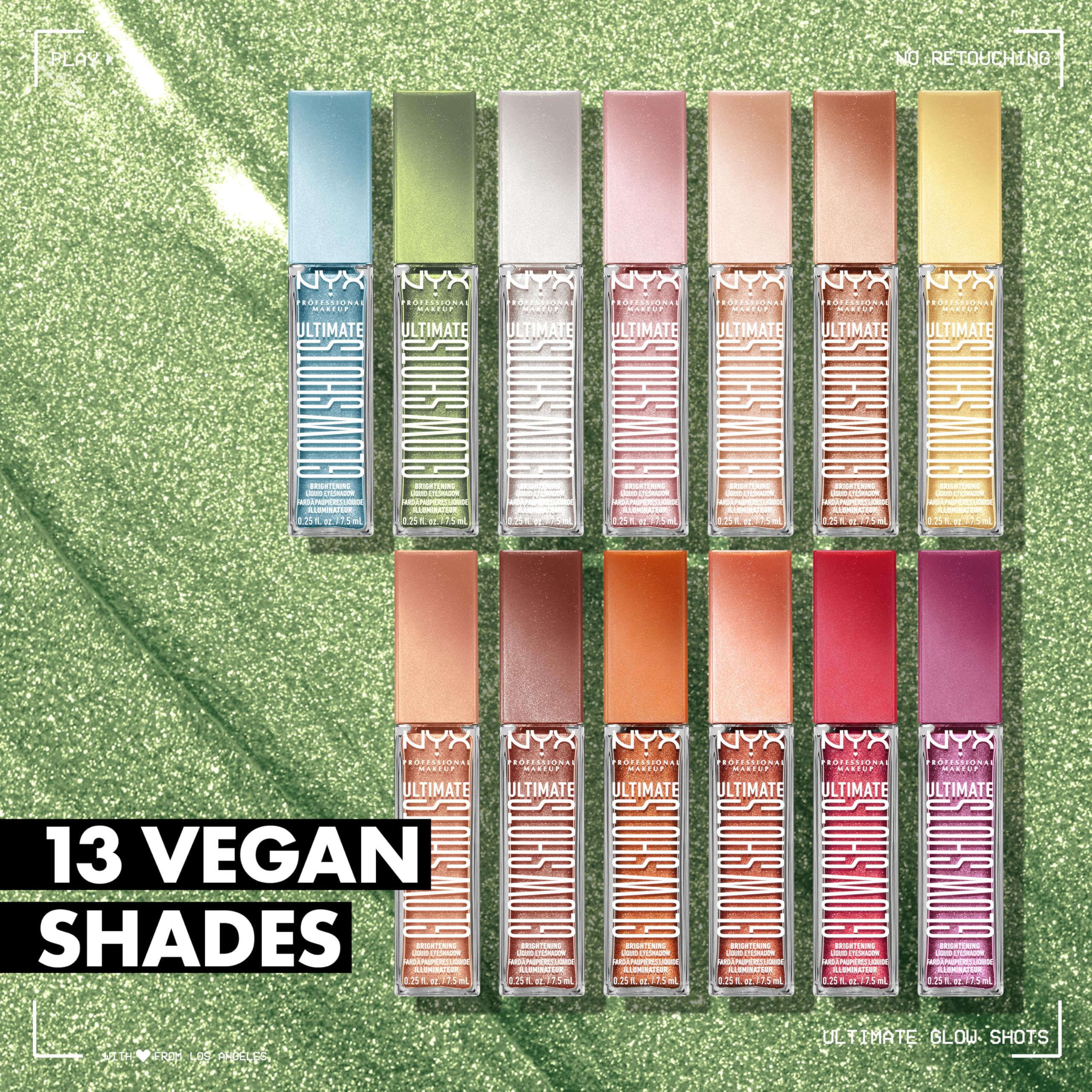 NYX PROFESSIONAL MAKEUP Ultimate Glow Shots, Liquid Eyeshadow, Long-Lasting Shimmer Eye Shadow with Vitamin C