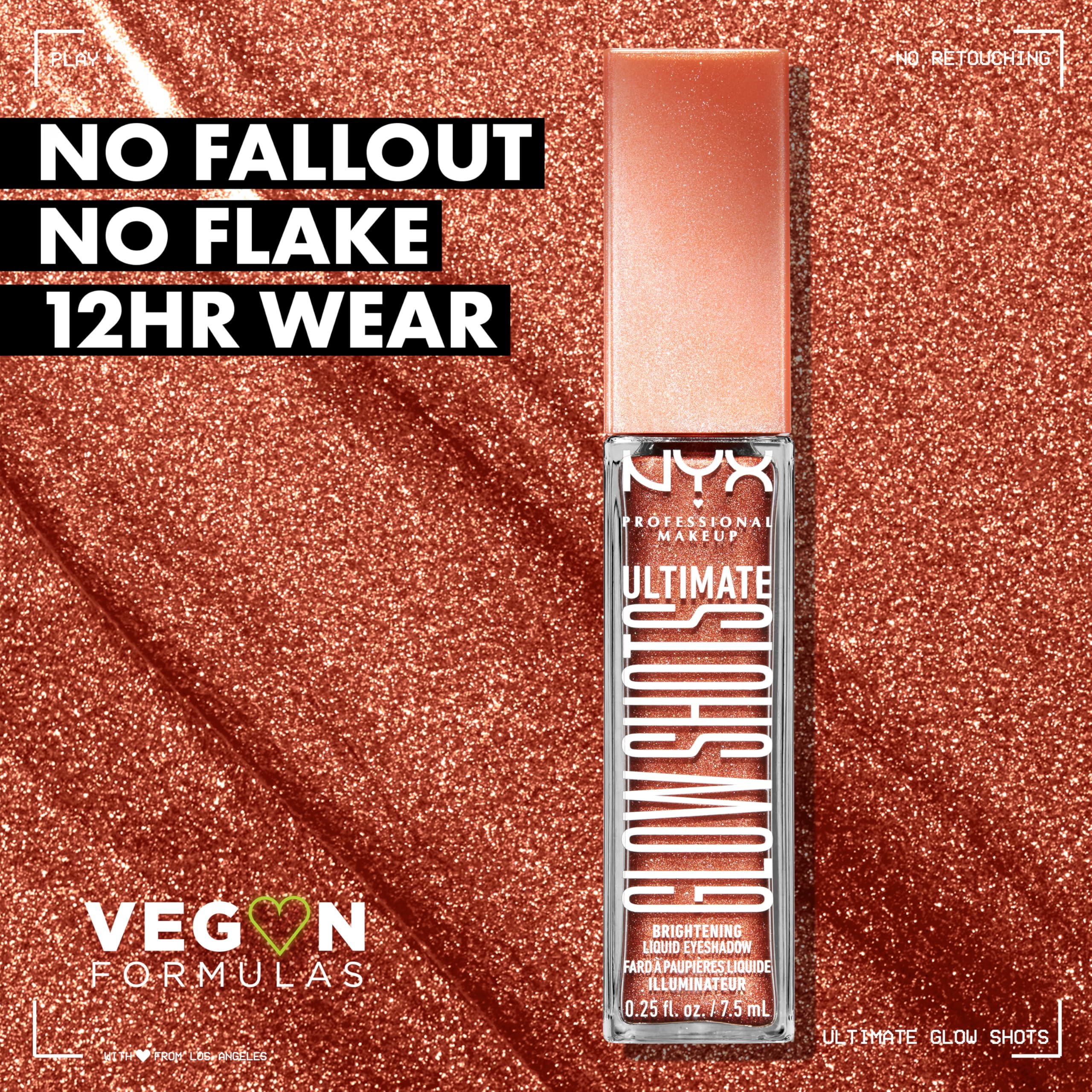 NYX PROFESSIONAL MAKEUP Ultimate Glow Shots, Liquid Eyeshadow, Long-Lasting Shimmer Eye Shadow with Vitamin C